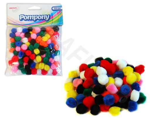 POMPONY MIX KOLORÓW STANDARD 10MM BREWIS POM33