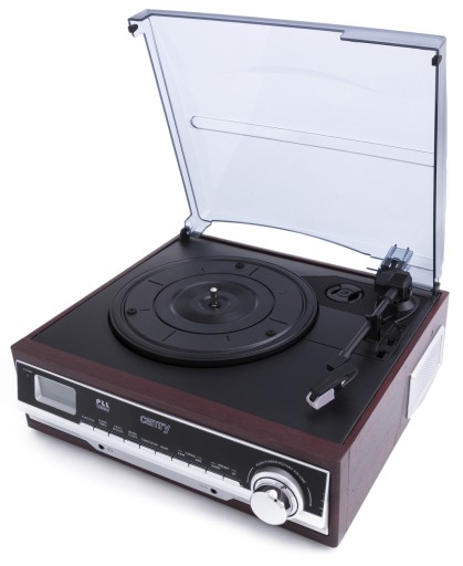 GRAMOFON ADAPTER PŁYT WINYLOWYCH RADIO BUDZIK LCD