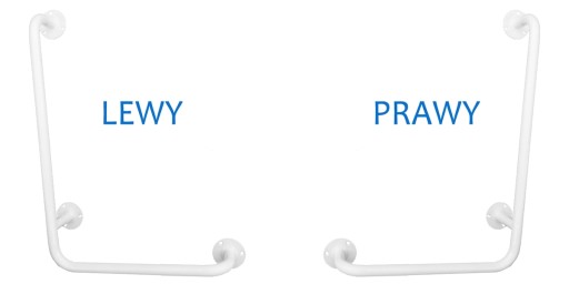 Uchwyt kątowy prysznicowy UKP/UKL 60/40cm WYBÓR!