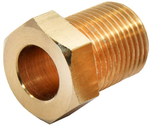 DOCISK BARYŁKI ŚRUBA M14x1 RURKA MIEDZIANA fi 8 mm