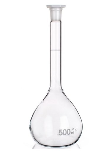 Kolba miarowa szklana 250 ml szlif 14/23 k.B korek