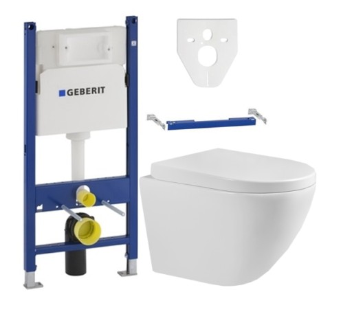 GEBERIT BASIC STELAŻ WC + MEXEN MISKA LENA DESKA