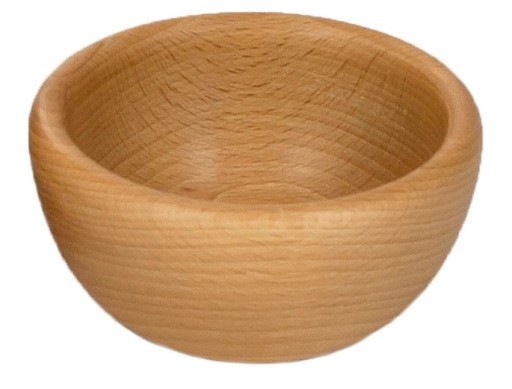 MISKA DREWNIANA bukowa 12cm pojemnik na owoce