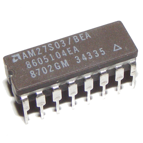 Pamięć AM27S03 64-Bit bipolar RAM Ceramic DIP AMD
