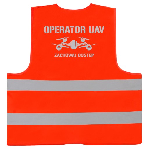 WIDOCZNA KAMIZELKA ODBLASKOWA OPERATOR UAV - 6XL