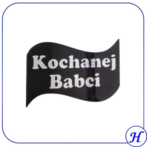 Grawer na znicz Kochanej Babci kolor srebrny
