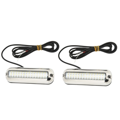 PODWODNE ŚWIATŁO DO ŁODZI WODOODPORNOŚĆ IP68 42LED NIEBIESKIE ŚWIATŁO