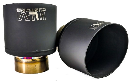 Końcówka wydechu WLM 114mm Czarna Skos