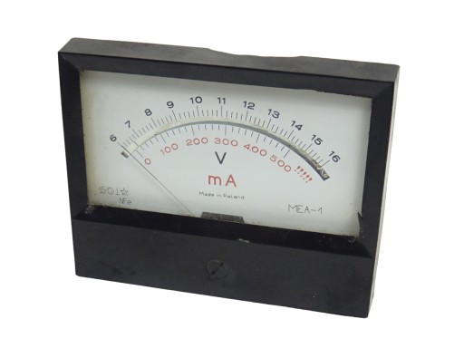 Amperomierz analogowy retro Mea-1
