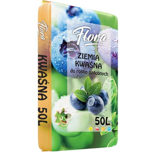 Ziemia Kwaśna 50L FLORA borówka azalia rododendron