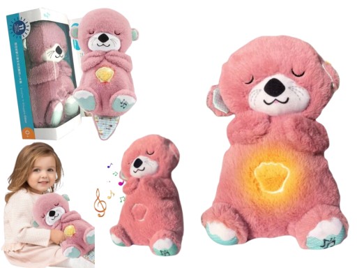 Szumiś Wydra Oddychająca PRZYTULANKA MASKOTKA SZUMIĄCA USPOKAJACZ MIŚ 32cm