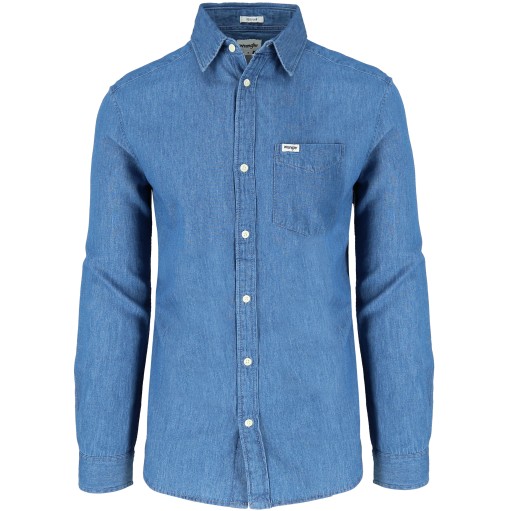 WRANGLER 1PKT SHIRT REGULAR KOSZULA JEANSOWA - S