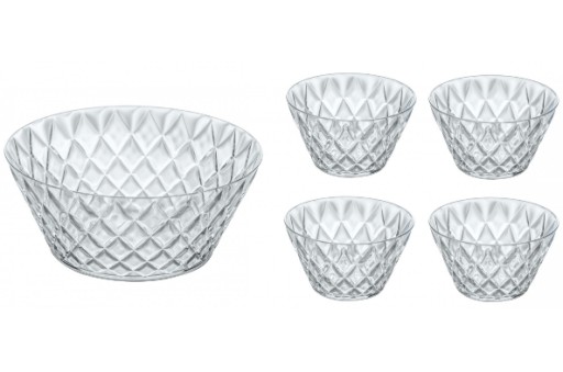 Komplet misek do sałatki 7 szt. CRYSTAL koziol