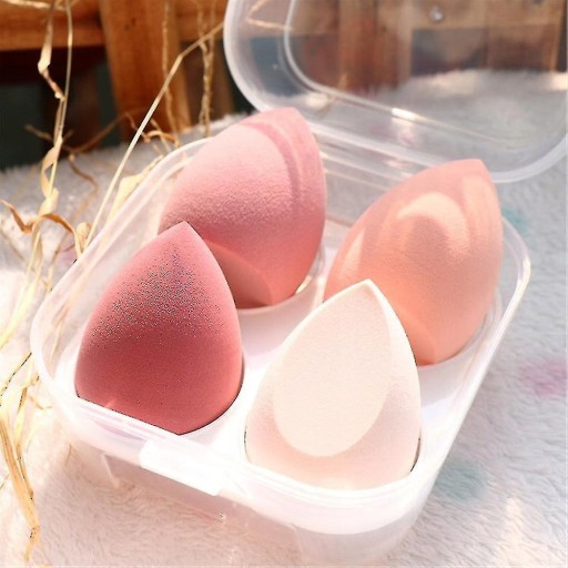 4 Piece Set Of Makeup Blending Beauty Sponges In A