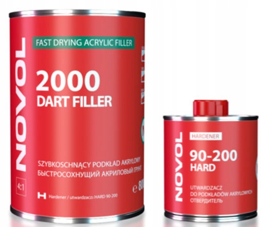 Podkład Dart Filler 2000 Novol biały 0.8 + 0.2L