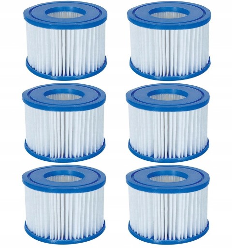 6X Filtr do Pompy Jacuzzi Spa Basenu VI 60311 lay-z-spa