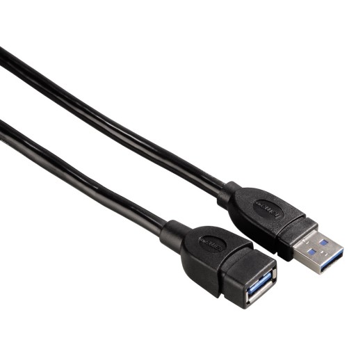 Kabel PRZEDŁUŻACZ USB 3.0 A/A M/F 1,8m. HAMA