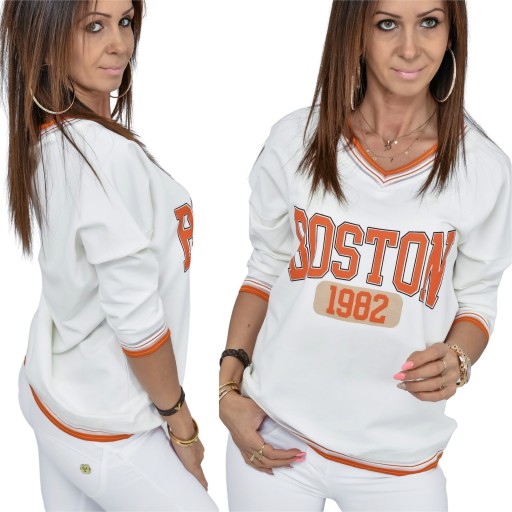 CASUALOWA WIOSENNA LEKKA BLUZA BOSTON! WZ.1