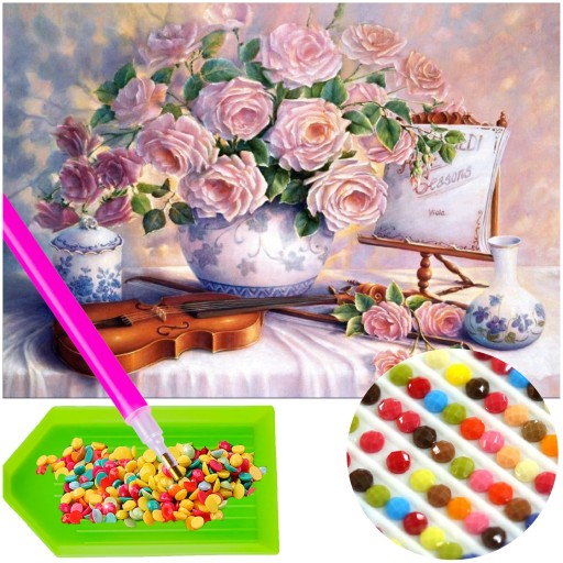 Obraz do Wyklejania Diamencikami DIAMOND PAINTING Wyklejanka Diamentowa 5D