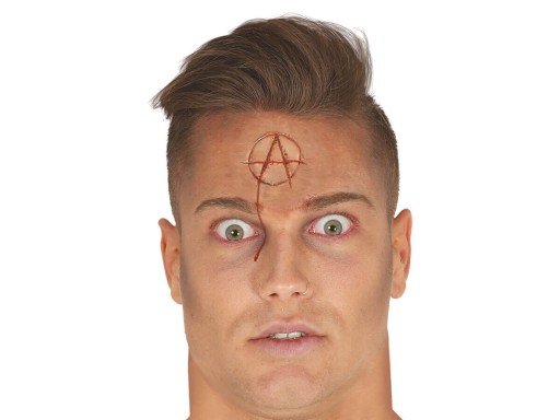 Rana Punk Anarchia 1 szt. na Halloween
