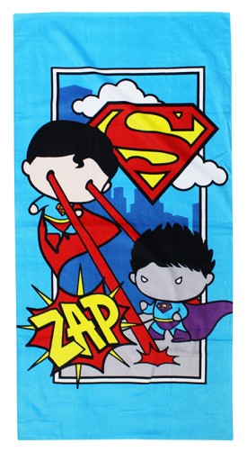 SUPERMAN SUPER BOHATER RĘCZNIK DLA DZIECKA BAWEŁNA WAKACJE BASEN 70X140CM