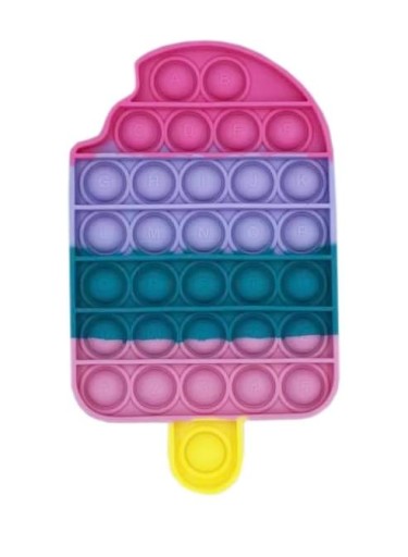 PUSH BUBBLE POP IT BĄBELKI ZABAWKA SENSORYCZNA LÓD