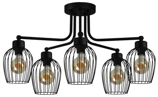LAMPA WISZĄCA SUFITOWA ŻYRANDOL PLAFON LED EDISON