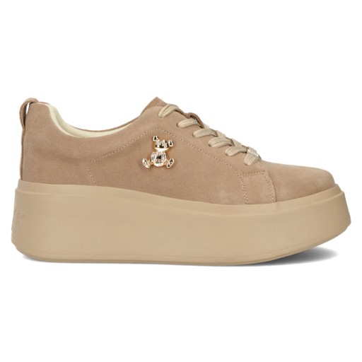 Sneakersy skórzane FILIPPO DP6246/24 BE BEŻ - 36, Beżowy