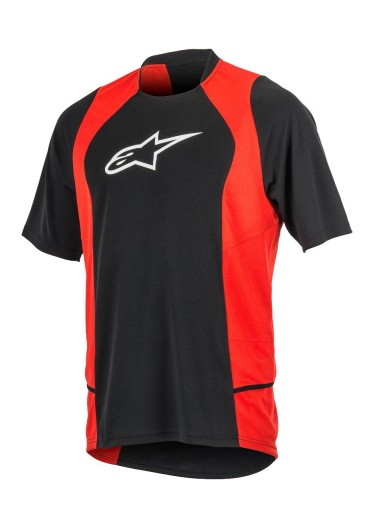 DROP 2 SS JERSEY BLACK RED L