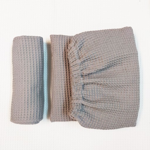 Zestaw Męski Kilt + Ręcznik do sauny Wafel Szary SM