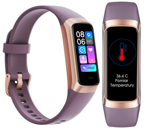 SMARTWATCH KROKOMIERZ OPASKA SPORTOWA TLEN KCAL TEMPERATURA PL