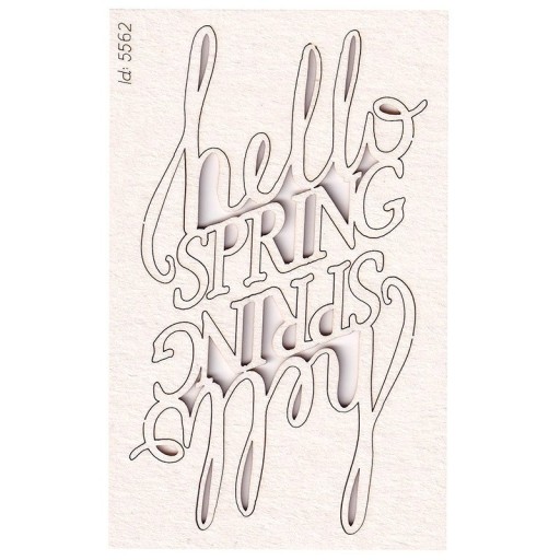Tekturka scrapki Hello Spring napis x 2