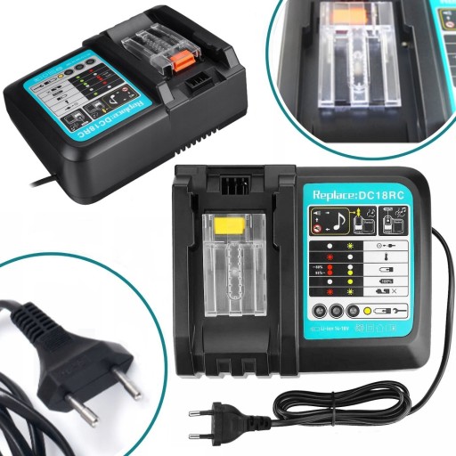 ŁADOWARKA DO MAKITA AKUMULATORÓW LI-ION DC18RC 14.4-18V 3A Z SYSTEM OCHRONY
