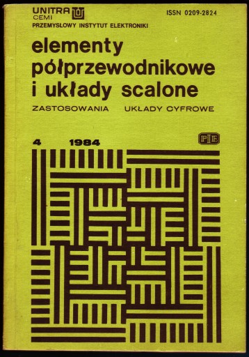 ELEMENTY PÓŁPRZEWODNIKOWE I UKŁADY SCALONE 4/1984