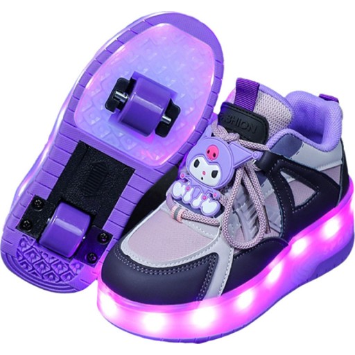 2024 NOWY MODNA SWIECACE BUTOROLKI BUTY Z ROLKAMI LED ROLKI
