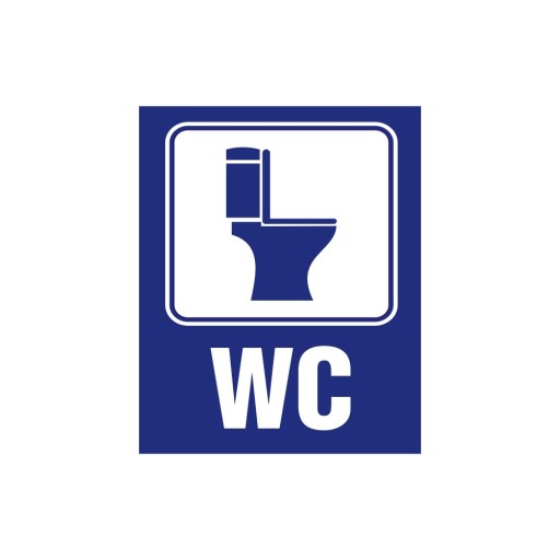 WC Toaleta damska męska 9x11 cm