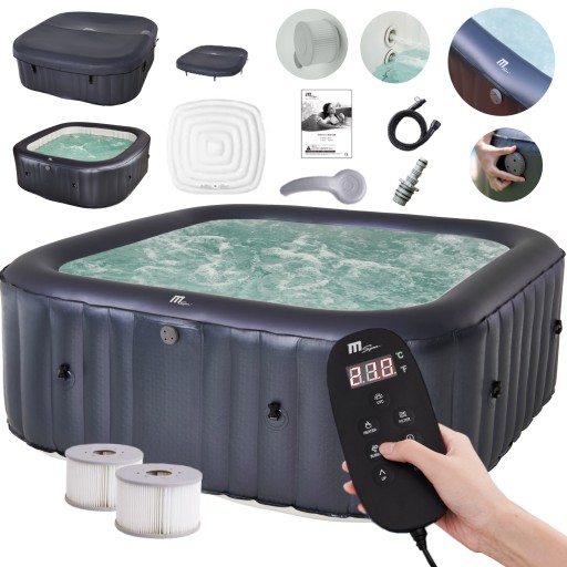 Basen z hydromasażem nadmuchiwany okrągły MSpa 930 l