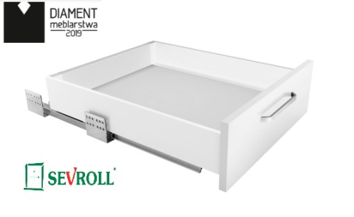Szuflada SEVROLLBOX SLIM h= 84mm biały-450mm