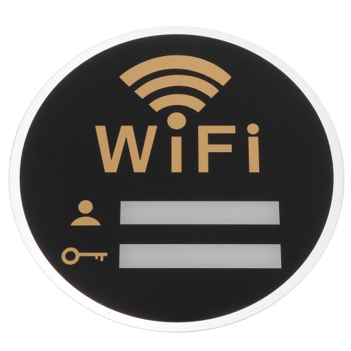 Hasło Wi-Fi Akrylowy znak Logo Biuro