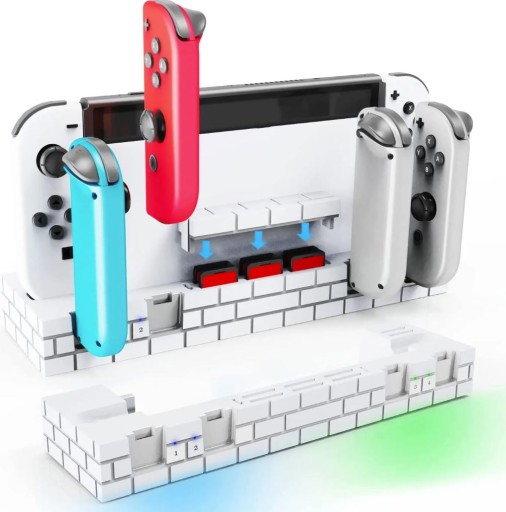 Ładowarka na dock 4xJoy-Con Switch OLED Styl Mario