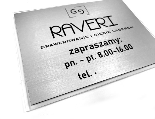 Tablica informacyjna firmy, szyld reklamowy 40x30