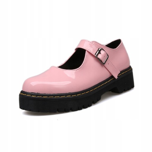 Letnie słodkie buty lolita na platformie Mary Jane