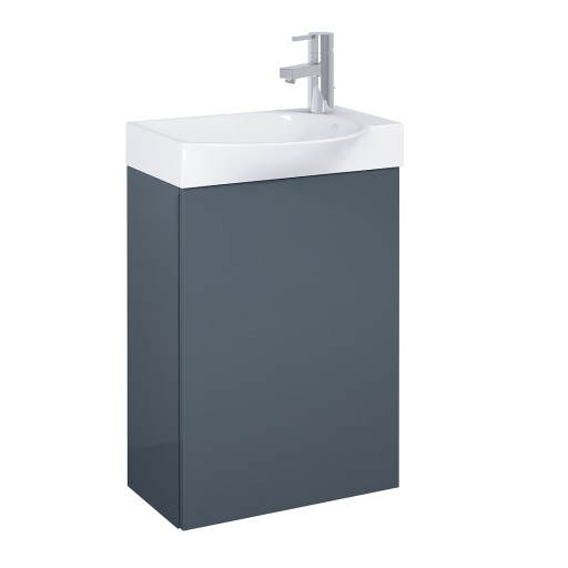 Zestaw Ravell szafka antracyt i umywalka 45 cm