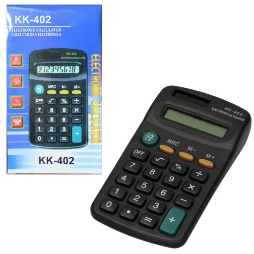 MAŁY KALKULATOR BIUROWY SZKOLNY KK-402
