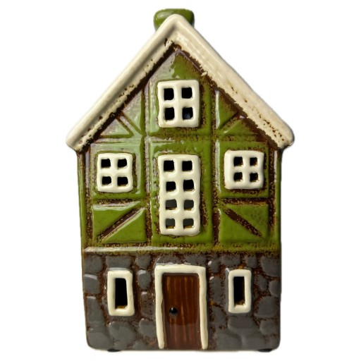 DOMEK CERAMICZNY lampion KAMIENICZKA świecznik TEALIGHT latarenka