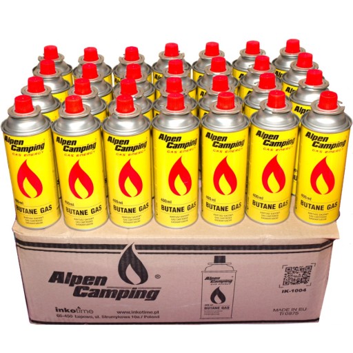 GAZ NABOJE GAZOWE KARTUSZE ALPEN CAMPING x28 SZT