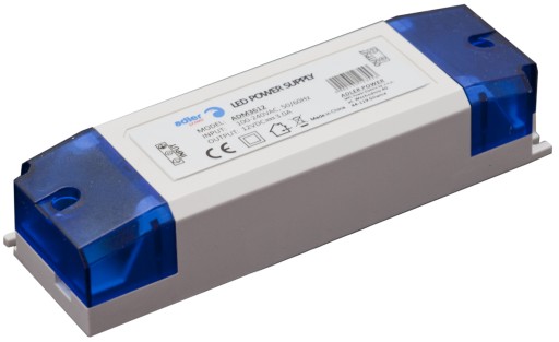 ZASILACZ MEBLOWY SLIM 12V 3A 36W DO TAŚM LED MINI TRANSFORMATOR ADLER