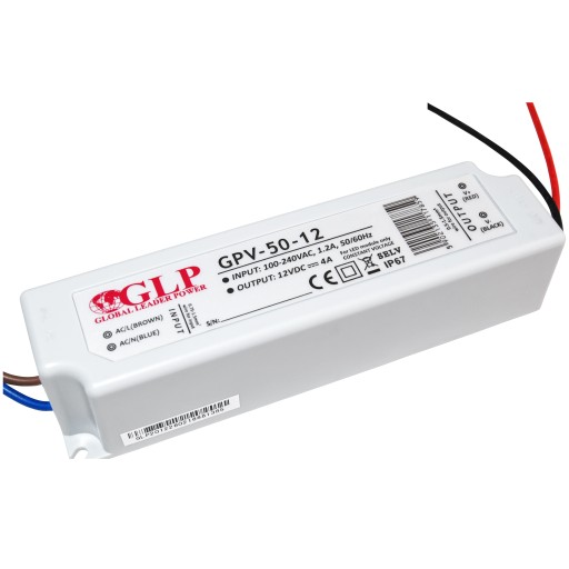 Zasilacz do taśm LED 12V DC 4A WODOODPORNY IP67 48W transformator impulsowy