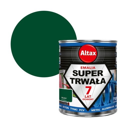 ALTAX EMALIA SUPER TRWAŁA 0,75L ZIELONY
