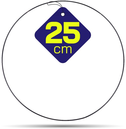 CZARNA metalowa obręcz kółko do łapaczy snów 25 cm